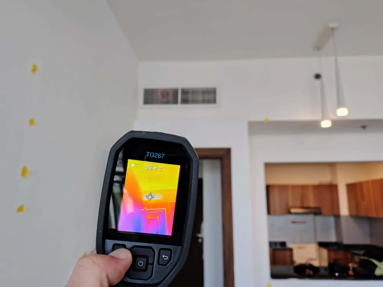 HVAC installation faults — Damac Heights, Business Bay